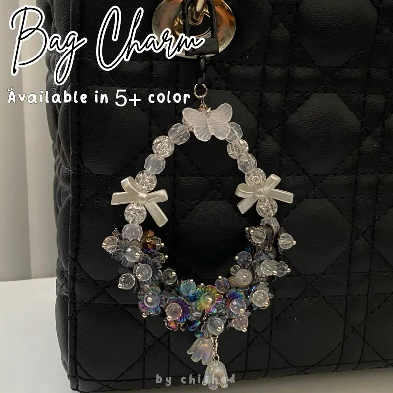 Bag Charm Gantungan Tas Kelopak Bunga