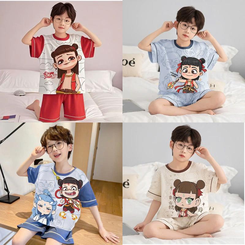 Bộ quần áo mùa hè dành cho bé trai từ 13-44kg mẫu CON HỔ chất thun lạnh, phong cách thể thao. 8