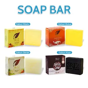 Sabun Batang Sabun Wajah SR12 Coffee Soap untuk Kulit Berminyak dan Flek Hitam Mandi, Pria dan wanita  Kopi Kusam, Tubuh, Pencerah, Perawatan, Sabun Batang Wajah Moisturizing untuk Kulit Kering   Pembersih Kulit Harian yang Lembut