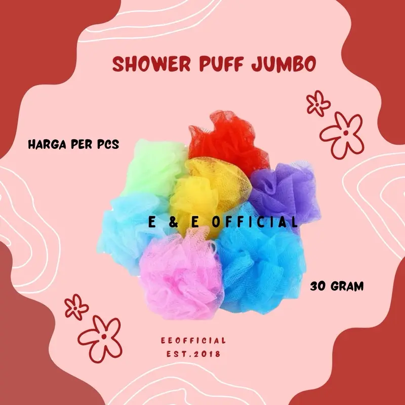 JARING MANDI TEBAL / JARING BESAR / SHOWER PUFF 30 GRAM 0