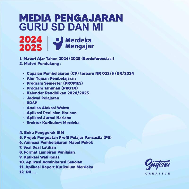 MODUL AJAR PJOK KURIKULUM MERDEKA KELAS 1 2 3 4 5 6 SD REVISI TERBARU CP 032/2024 BERDIFERENSIASI 1