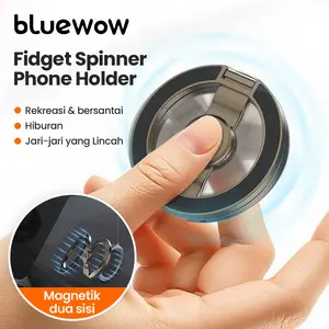 【Reday Stock】bluewow Fingertip Gyroscope Phone Holder 360° Putar | Stand HP Magnetic Magsafe Anti Jatuh, Cocok untuk Meja, Mobil & Gym