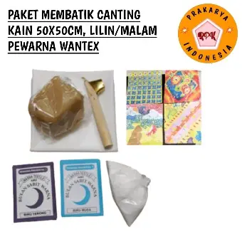 paket membatik lilin bahan kerajinan diy