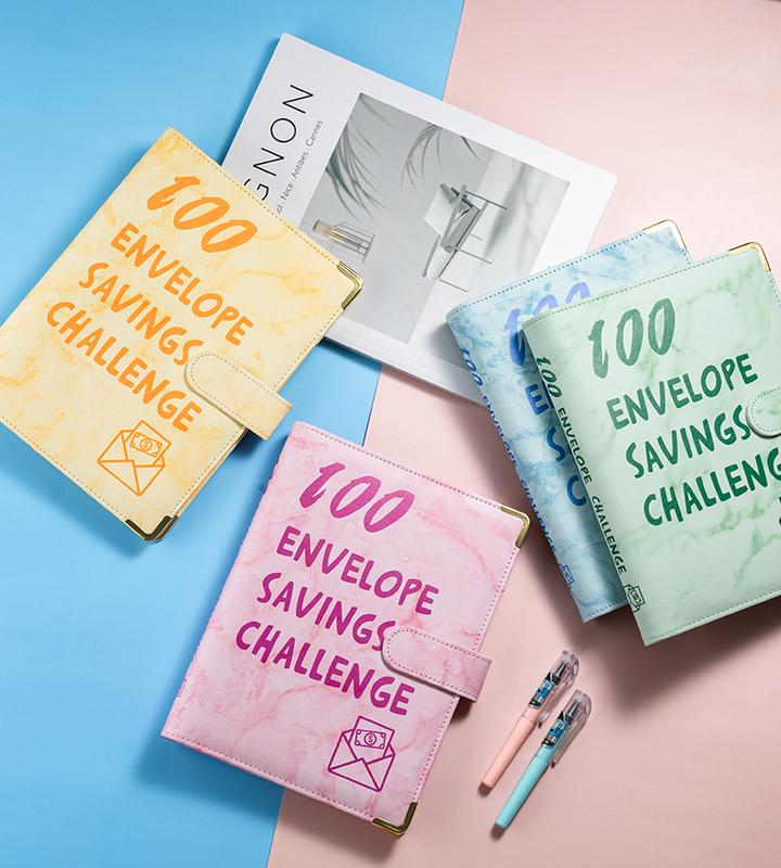 100 Envelope Challenge Binder Challenge Event Notepad Budget - TikTok ...