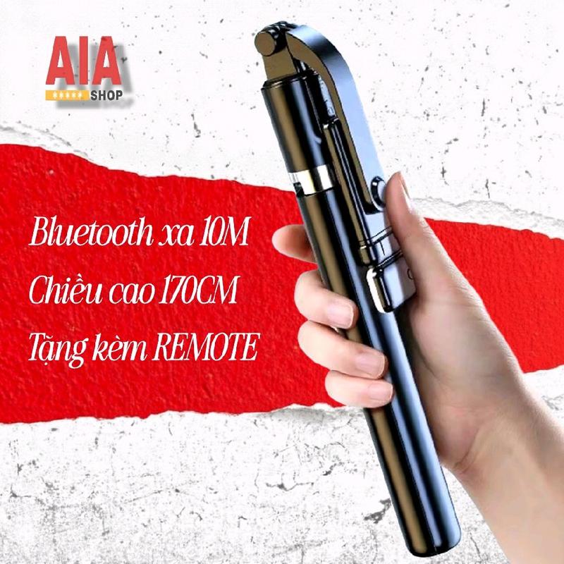 Tripod chụp ảnh 170cm AIA 3 chân đa năng selfie stick phụ kiện kèm nút điều khiển chụp ảnh bluetooth xa 10m