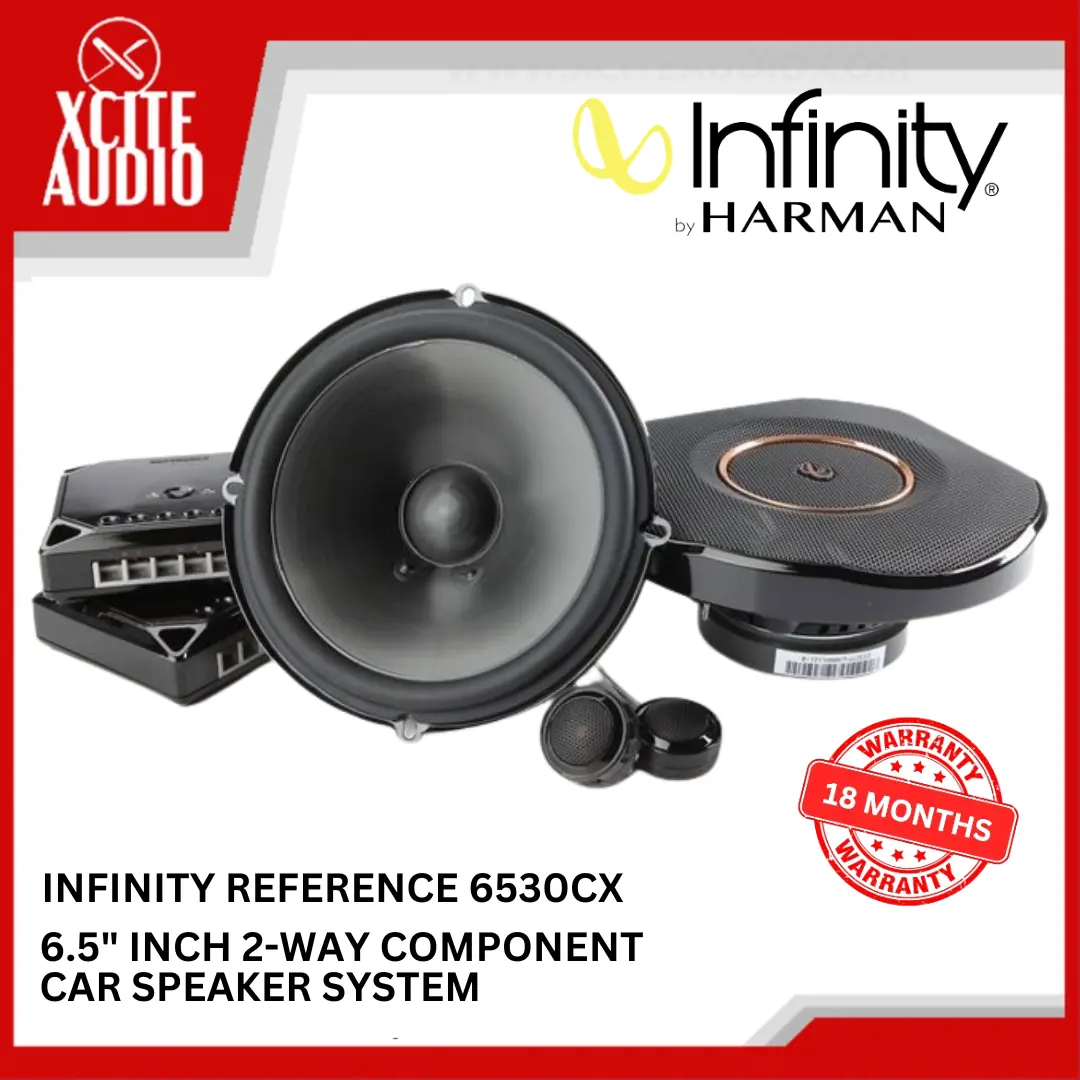 Infinity Reference 6530CX 6.5" (165mm) 2-way component system car speaker Radio,Front Door Speaker, Pintu Depan Speaker Kereta, Easy Installation, Suitable for all car