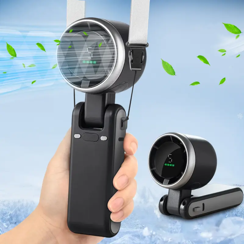 Quạt Turbo cầm tay Quạt nhỏ di động Quạt điện gió lớn im lặng mini với cáp sạc USB 0