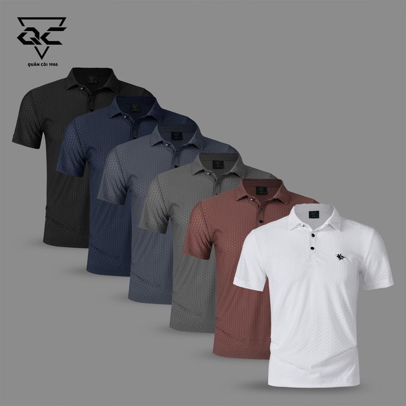 Áo polo thun cộc tay Nam ,Nữ At: 286 ( Quân còi 1988 ) chất vải cotton   lạnh dệt gân  thoáng mát  Menswear Trắng Cổ Tròn