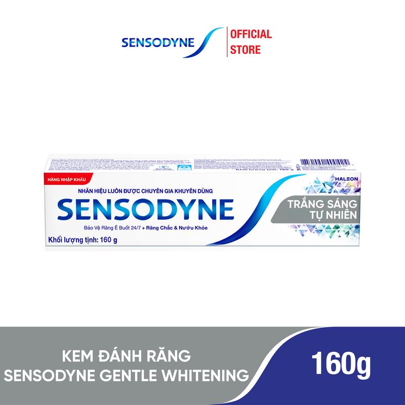 Kem đánh răng SENSODYNE Gentle Whitening 160g giúp giảm ê buốt hiệu quả và giúp…