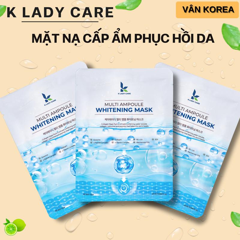    Combo 10 miếng   Mặt Nạ K Lady Care – Cấp Ẩm Chống Lão Hóa Và Dưỡng Da Sáng Mịn - Skincare Mask 