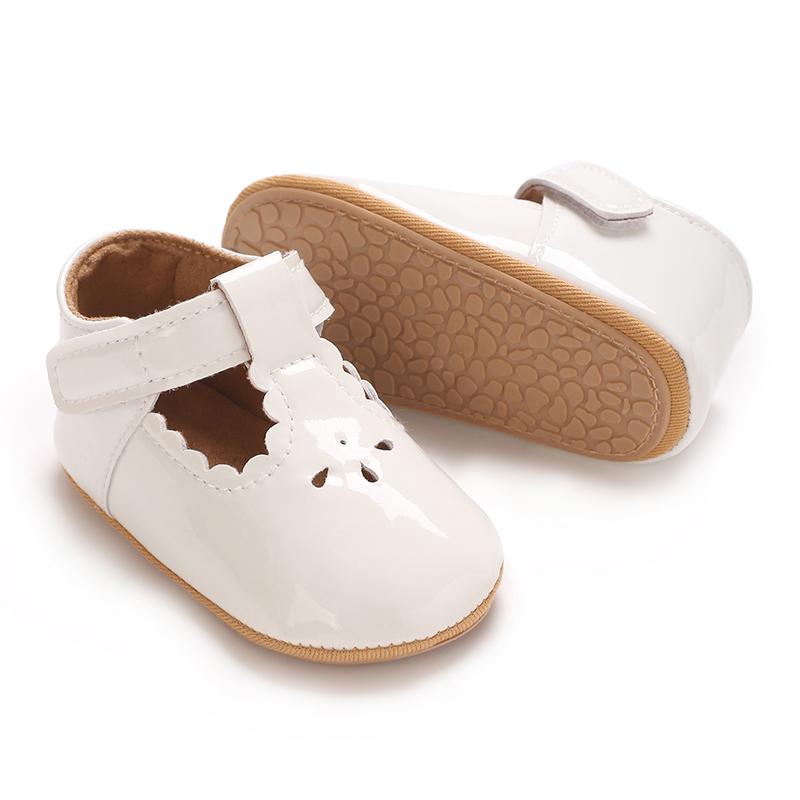 Product Introduction of Spring And Autumn Baby Girl Walking Shoes 0-1 Year Old Soft Soled Anti Slip Princess Little Leather Shoes Soft Single Shoes 41