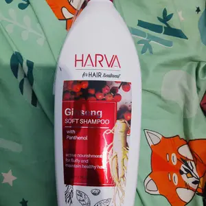 HARVA Shampoo Ginseng Soft & Smooth 600ML | Haircare 2in1 Shampoo Conditioner Anti Rontok Menutrisi Rambut Menguatkan Akar Rambut Halus Lembut Sehat