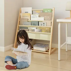 WARM LAB Rak buku anak-anak, rak penyimpanan buku, rak majalah ruang tamu multi-lapis