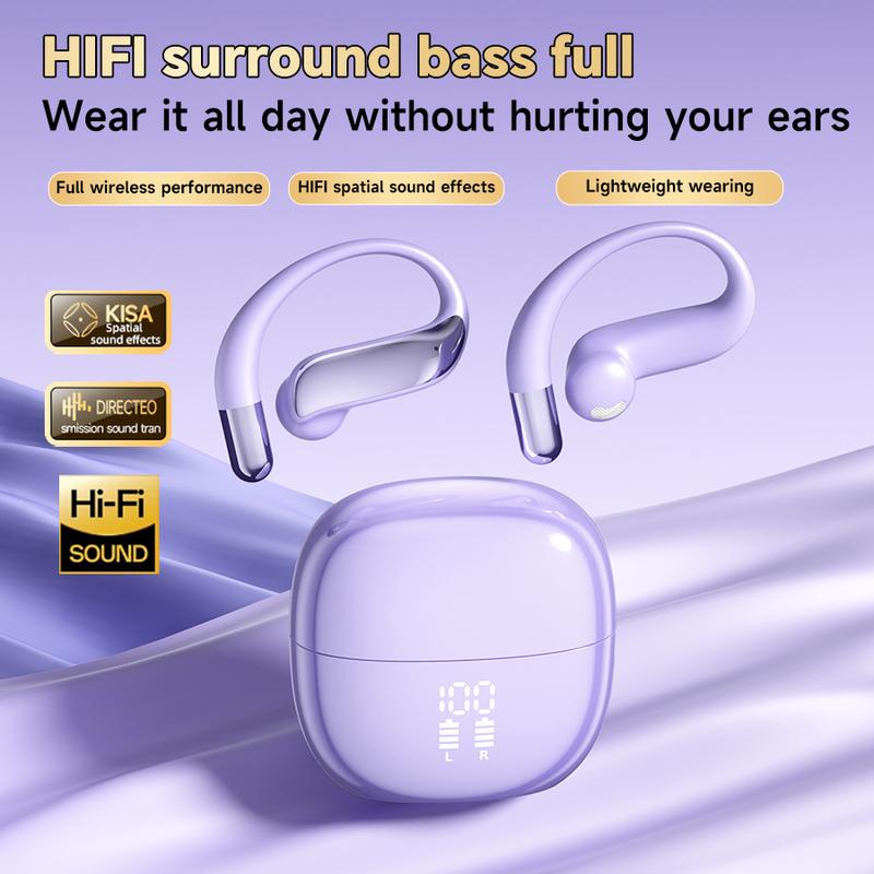 Mới mở không dây Bluetooth Tai nghe đôi Micro HD Bass Tai nghe Giảm tiếng ồn…