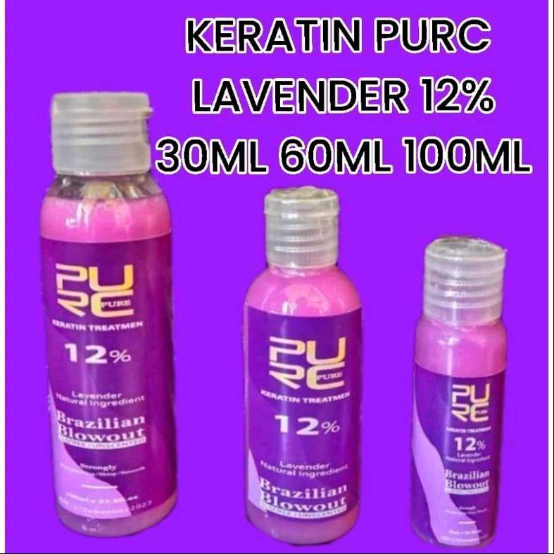 PELURUS RAMBUT Keratin PURC Aroma Lavender Brazilian 12% 30m