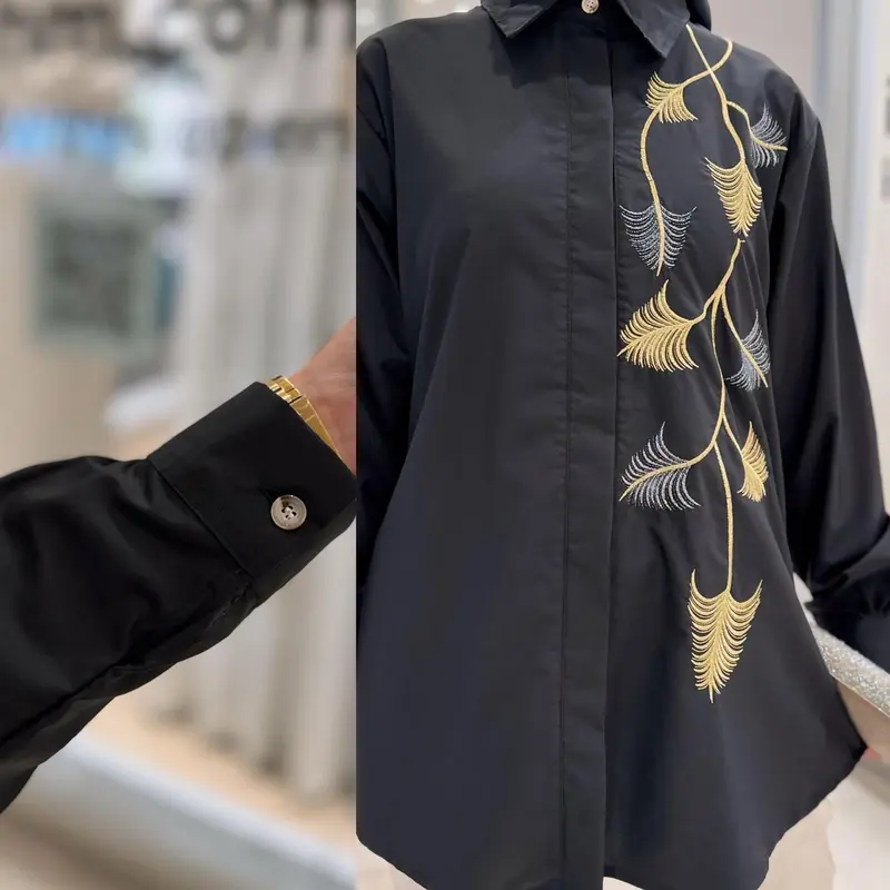 Munly - Kemeja Afifah Bahan Superfine Oversize 4