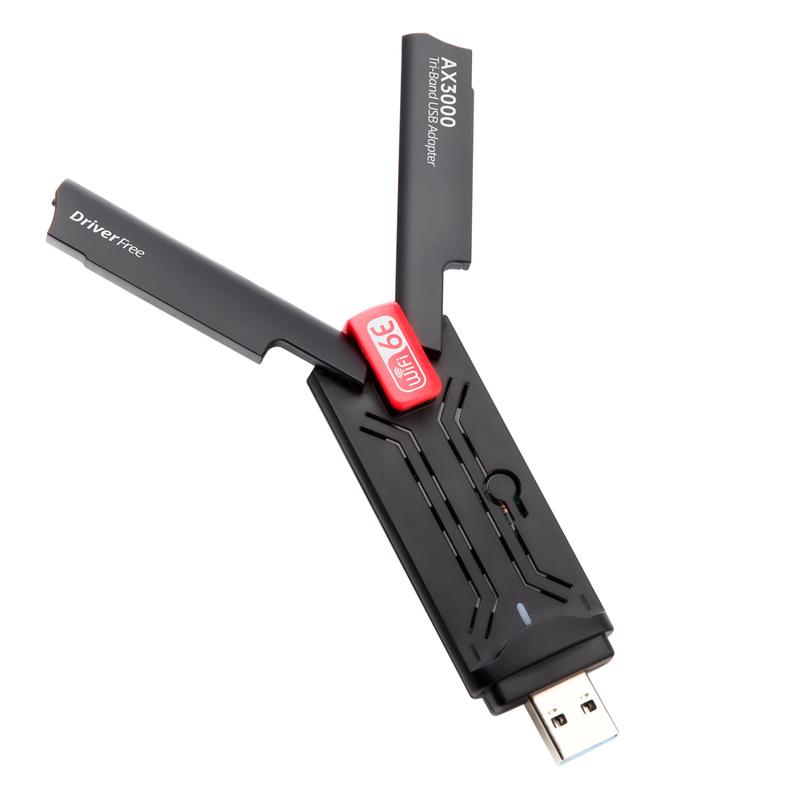 Product Introduction of USB WiFi 6E Adapter AX3000 2.4G/5G/6GHz Wi-Fi USB3.0 Dongle High Gain Antenna Wireless Network Card Driver Free 39