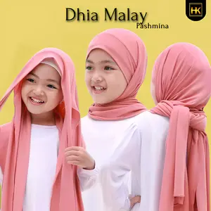 Kerudung Jilbab Pashmina Anak Malay Tali Instan Muslim Variasi Bunga Bayi hijab