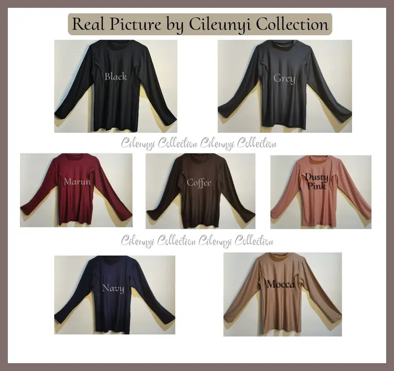 [Terlaris!!] Manset Busui  /Baju Menyusui / Kaos Ibu Menyusui  / Daleman Manset Menyusui Friendly  / Daleman Baju Gamis Abaya Kebaya Muslimah Black White 2