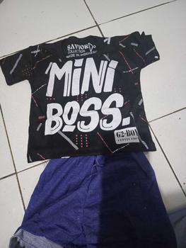 Product Review of Set Anak Bayi 0-12bulan Mini Boss Keren Halus Katun 100% SNI Bayi Baru lahir Cowok Katun Nyaman Denim Parsel from M**d F**n 0