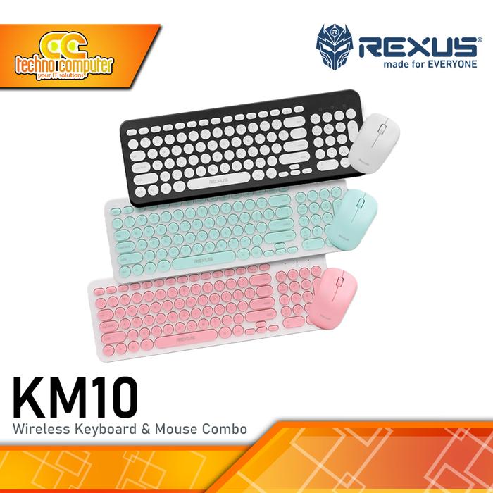Gambar REXUS KM10 Combo Wireless - Office Keyboard & Mouse Wireless dari Techno Computer Bali Kota Denpasar Tokopedia