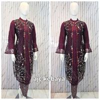 Gambar kebaya tunik jesika / kebaya kondangan kombinasi brukat tille payet / kebaya tunik melayu kebaya moderen - levender, setelan songket m dari ajckebaya_NEW Kota Administrasi Jakarta Timur 1 Tokopedia