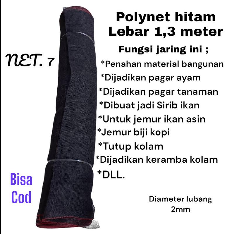 Product Introduction of Jaring Polynet Hitam 5mx1,3m untuk Proyek Serbaguna 1