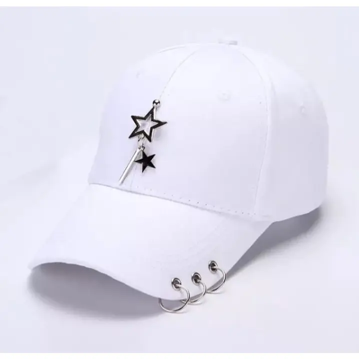 Share: Favorit (125) topi cincin gantungan bintang / topi anting / topi Baseball ring anting