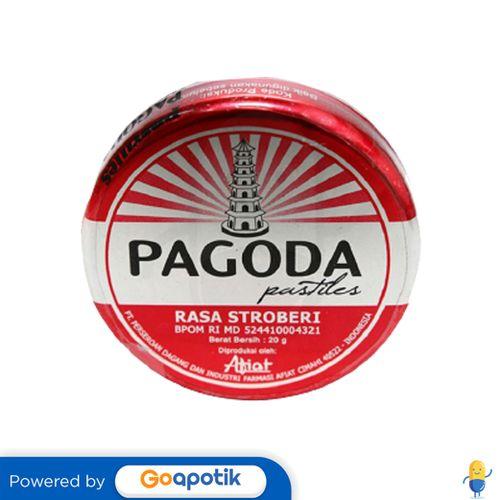 Gambar PAGODA PASTILES RASA STRAWBERRY 20 GRAM KALENG dari Apotek Sontani Farma by GoApotik Kota Cimahi Tokopedia