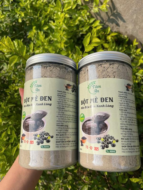 Bột mè đen mix đậu đen xanh lòng thơm ngon