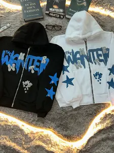 Hoodie Zip Boxy FUP Foam + 3D Timbul Fleec Unisex - Hoodie Double Zipper Berkualitas dengan Kupluk Sherpa