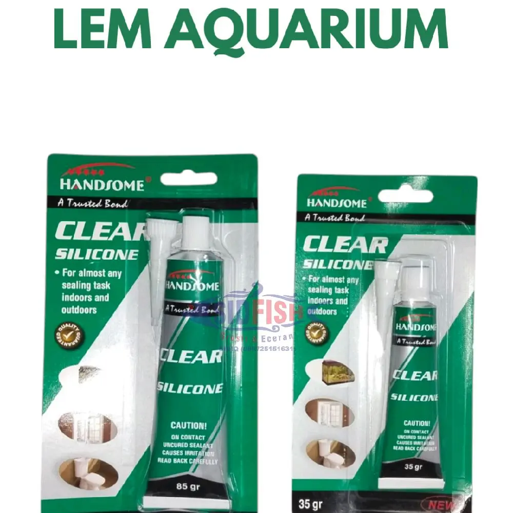 LEM AQUARIUM KACA Clear Silicone "HANDSOME" SEALANT
