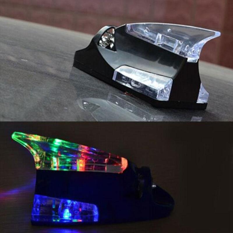 Product Introduction of Car Wind Power LED Anti Collision Light Shark Fin Antenna Warning Flash Lamp R4C7 54