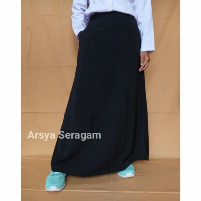 Terlaris Rok Hitam A line panjang untuk dinas, PPL, Guru, ASN/PNS