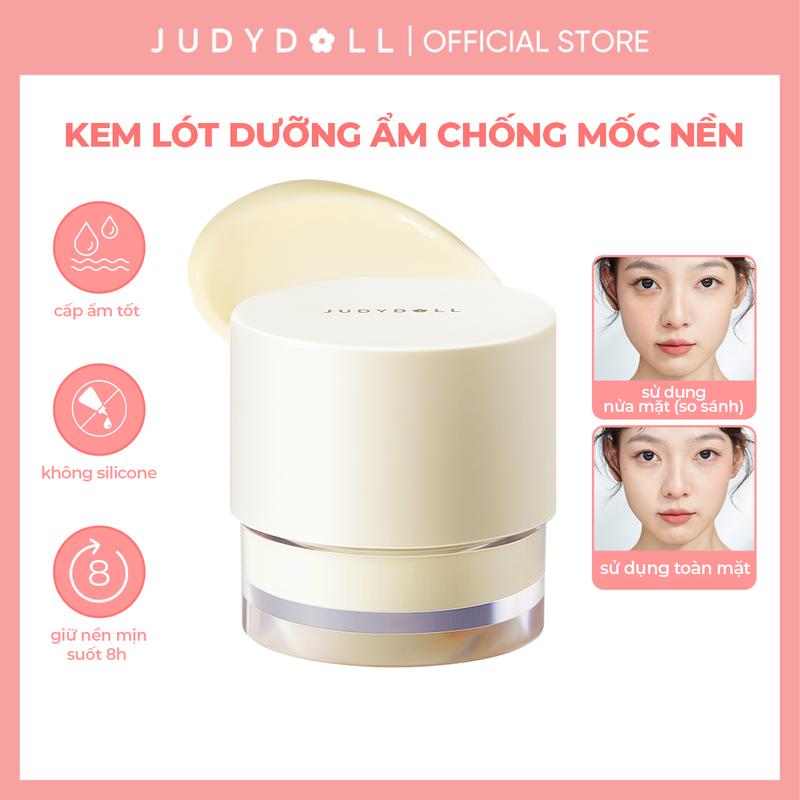 [HN] JUDYDOLL Kem lót dưỡng ẩm Nourising Makeup Base Lâu Trôi Chống cakey cho da khô 30g Trang Điểm