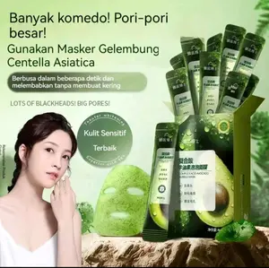 【Baru】Masker Wajah Berbusa, Melembabkan, Menghidrasi, Mengecilkan Pori-pori, Membersihkan Bintik Hitam Dalam Berbusa Sendiri, Cocok untuk Penggunaan Wajah Perawatan Komedo Blackhead