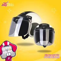 Gambar Helm Bogo Anak Retro Kulit usia 2-6 Tahun Putih Hitam Kaca Flat dari JoyKidz Kota Surabaya 1 Tokopedia
