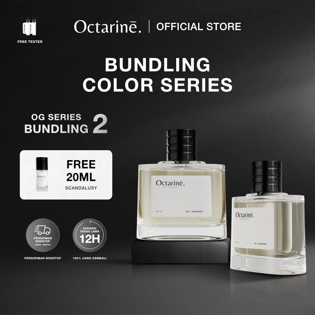 [ BEST SELLER ] Octarine - Bundling 2 Botol OG 50ml | Parfum Perfume Minyak Wangi Pria Wanita Tahan Lama