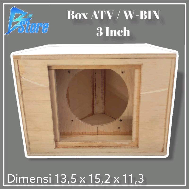 Speaker Miniatur Box Model ATV/W-BIN 3 Inch Triplek Baru 3