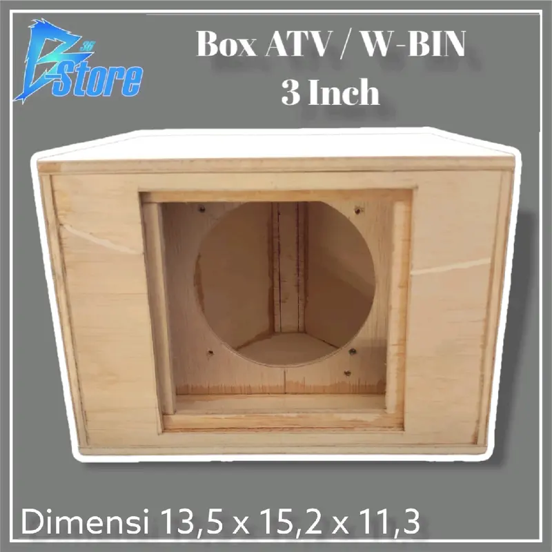 Speaker Miniatur Box Model ATV/W-BIN 3 Inch Triplek Baru 3
