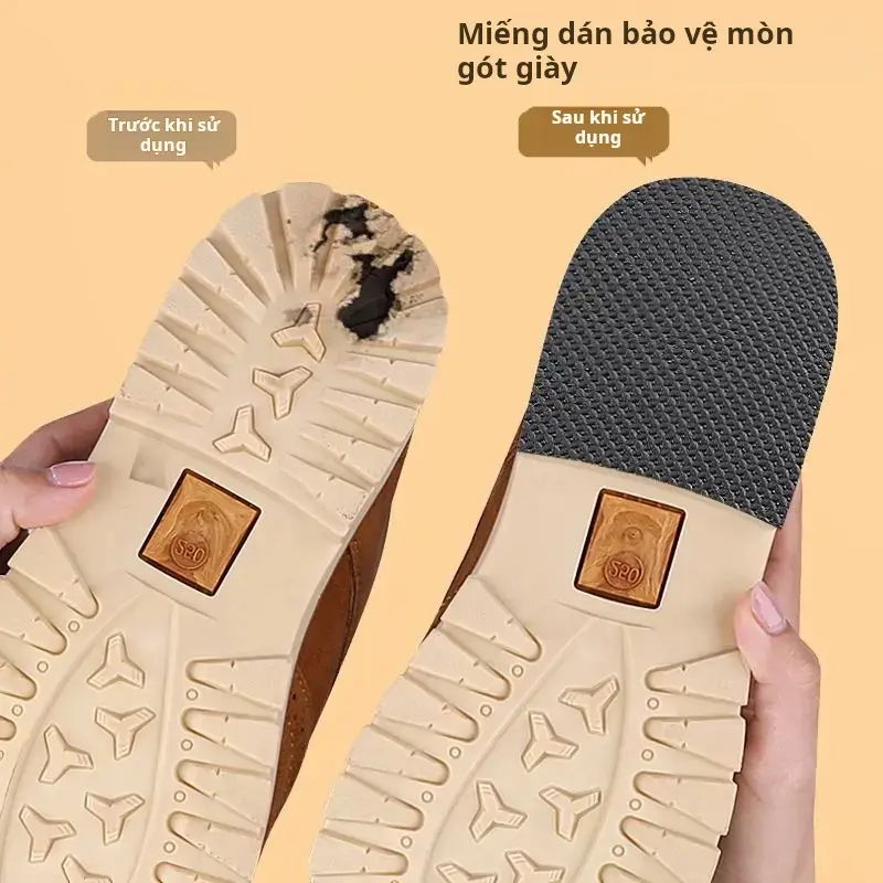 Miếng Dán Tắt Tiếng Gót Chân, Dày Và Bền, Chống Trượt, Bảo Vệ Chống Mài Mòn, Miếng Dán Băng Chống Ồn Gót Chân, Thích Hợp Cho Gót Chân, [Thanh Toán Khi Nhận Hàng] 4
