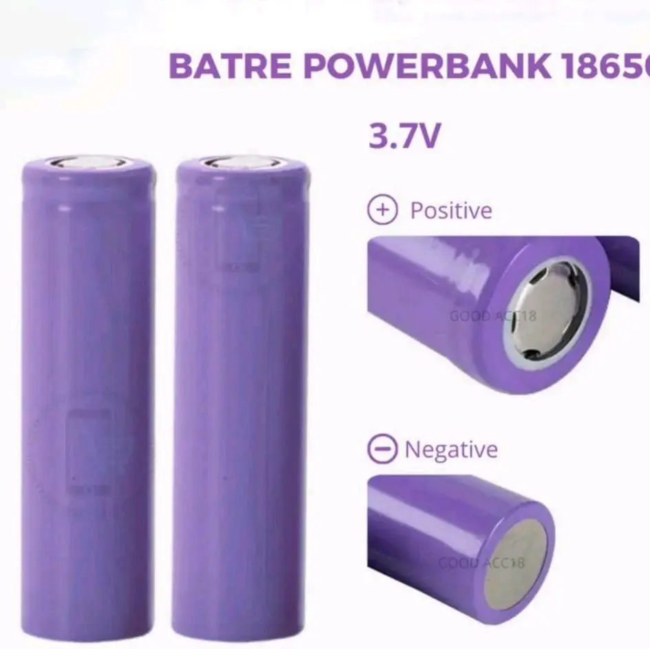 Baterai 18650 lithium-ion Rechargeable Power Bank Senter SWAT Police Kipas Portable Battery Laptop Serbaguna DLL Batre