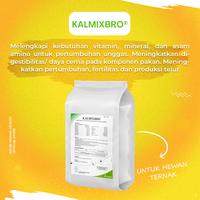 Gambar KALBE KALMIXBRO PREMIX TERNAK UNGGAS @100 gram (Sachet) - Multivitamin, Mineral dan Asam Amino Pemacu Tumbuh & Fertilitas Unggas - 100 G dari Kalbe Animal Health Kota Administrasi Jakarta Timur 3 Tokopedia