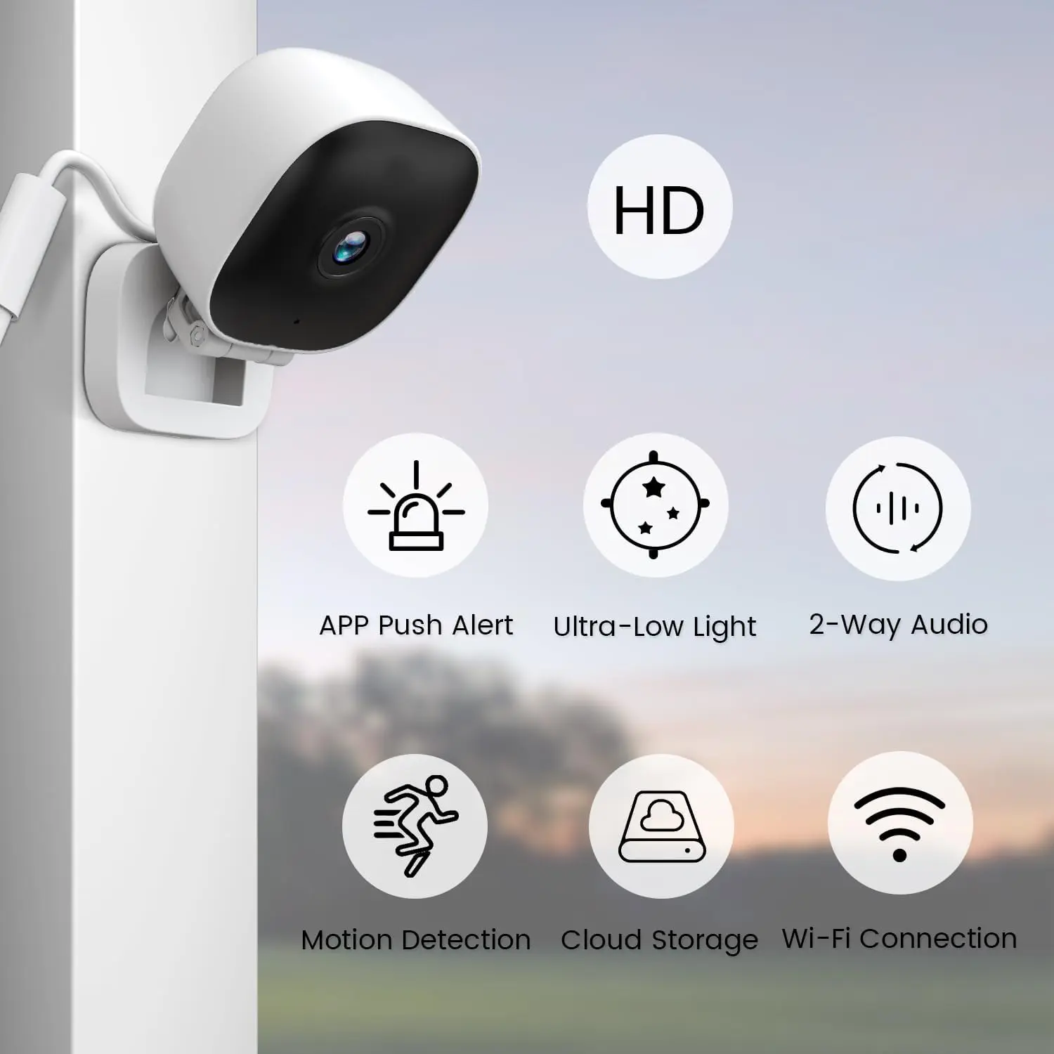 Wireless CCTV Surveillance Camera Two way Audio 1080p Wifi Wireless Network Infrared Night Vision Camera Wide-angle Recorder Baby Monitor