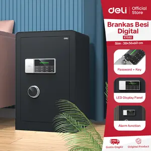 Deli Brankas Besi Digital / Digital Safe Box Double Unlocking Step LED Display ET552