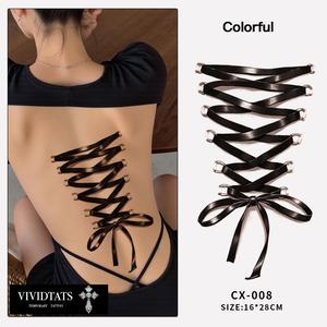 Colorful Sexy Succubus Tattoo Stickers Waterproof Long-lasting Private Chest Lower Abdomen High-end Stickers Binding Temptation tattoo  customize tattoo  set