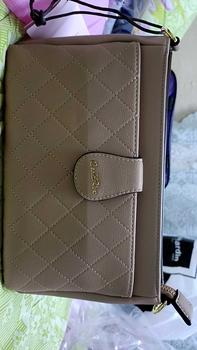 Product Review of Carlo Rino Dark Beige Raina Shoulder Crossbody Bag from s**p 0