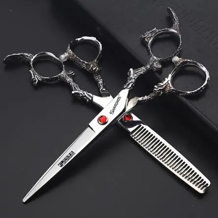 Set flat teeth fine haircutting special tool set barber Haircare Heatless