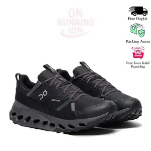 Sepatu Outdoor Casual Hiking On Cloud Horizon Black Full Black ( Bisa COD )