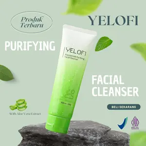 YELOFI Niacinamide Calming Face Cleanser Cleansing 140g Sabun Cuci Muka Anti Ketarik, Anti Iritasi & Jaga Skin Barrier, Ekstra Membersihkan Mencerahkan Wajah [BPOM & HALAL] [FREE GIFT]